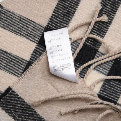 Burberry Cashmere House Check Fringe Scarf Stone 5 of 6