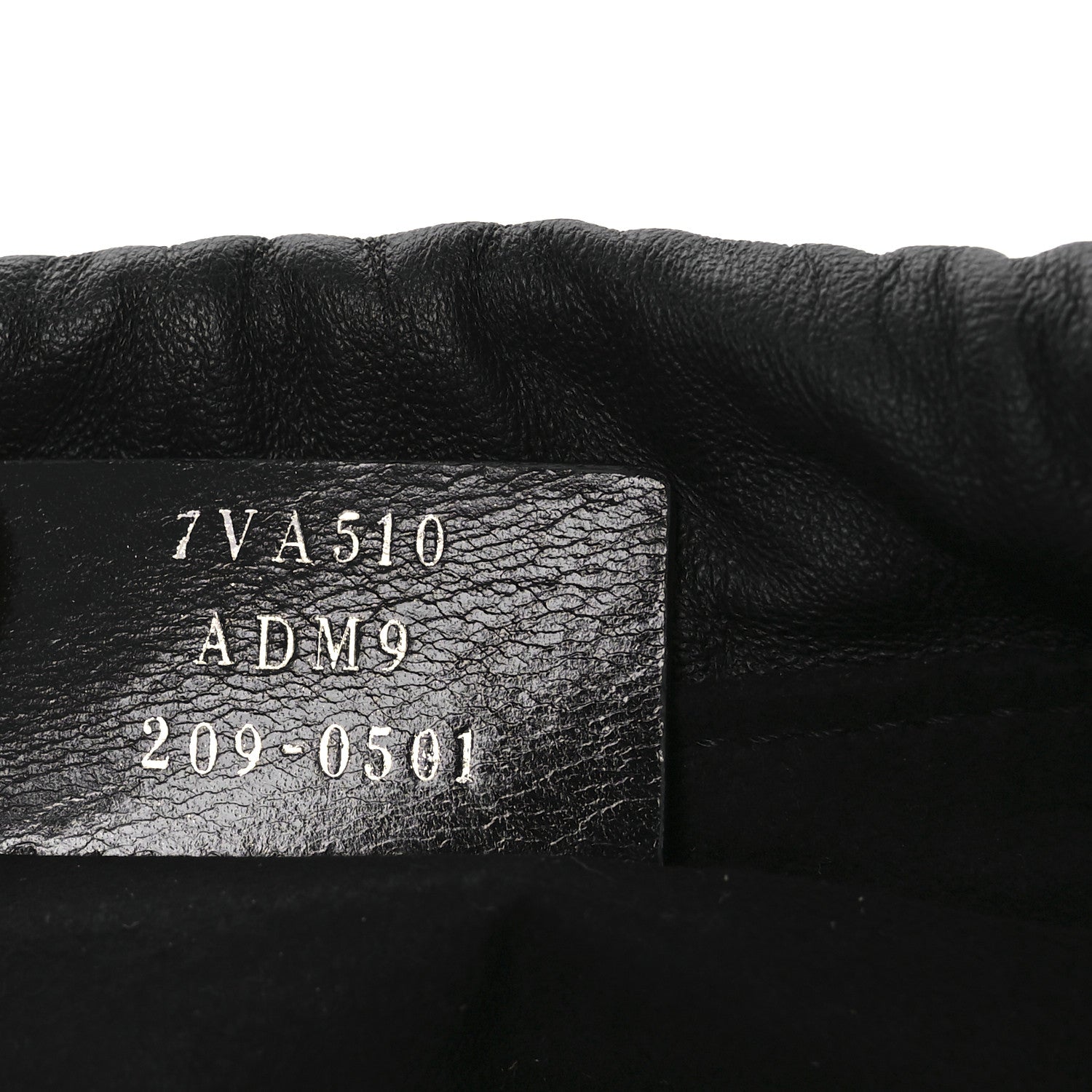 Fendi Soft Nappa Logo Small Drawstring Pouch Bag Black Sunflower 12 of 19