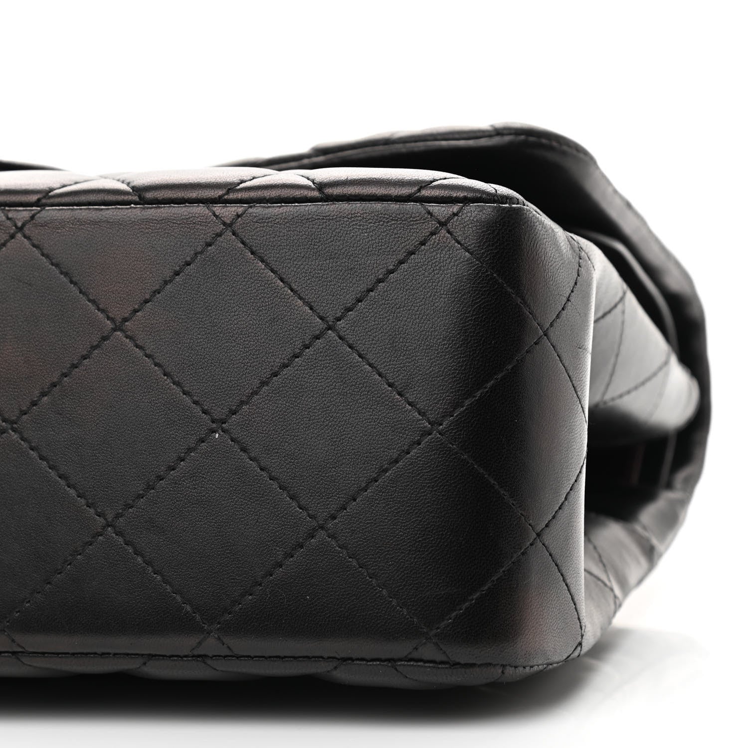 Chanel Lambskin Quilted Jumbo Double Flap Black 10 of 10