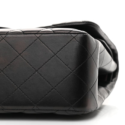 Chanel Lambskin Quilted Jumbo Double Flap Black 10 of 10