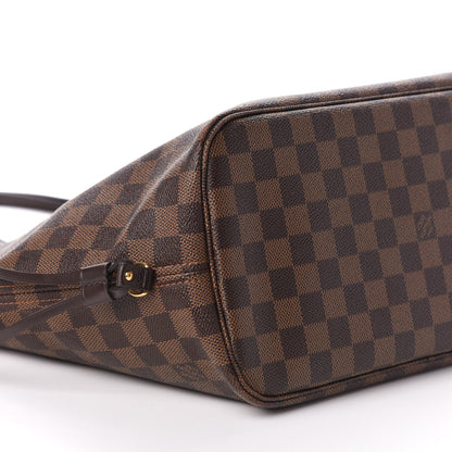 Louis Vuitton Damier Ebene Neo Neverfull MM Rose Ballerine 9 of 10