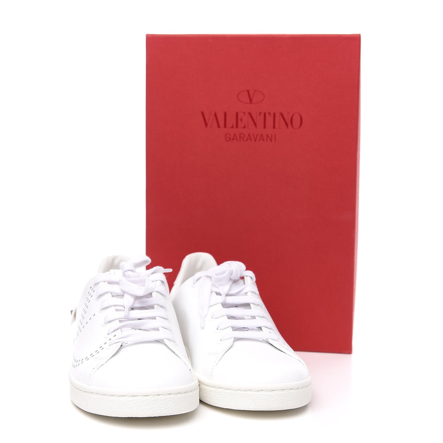 Calfskin Womens Backnet Sneakers 37.5 White