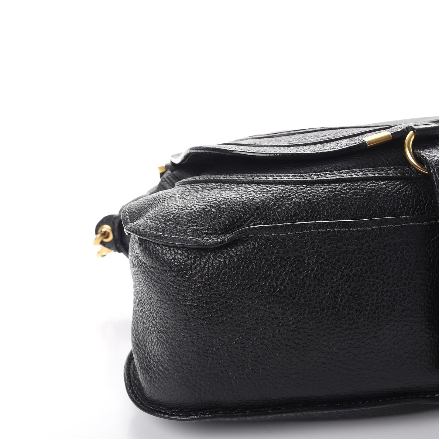 Calfskin Medium Marcie Satchel Black