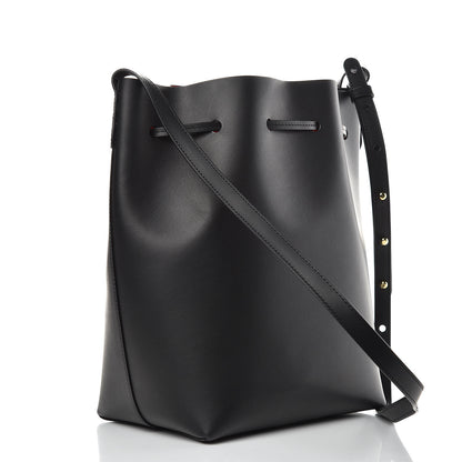 Mansur Gavriel Vegetable Tanned Calfskin Bucket Bag Black Flamma 4 of 10