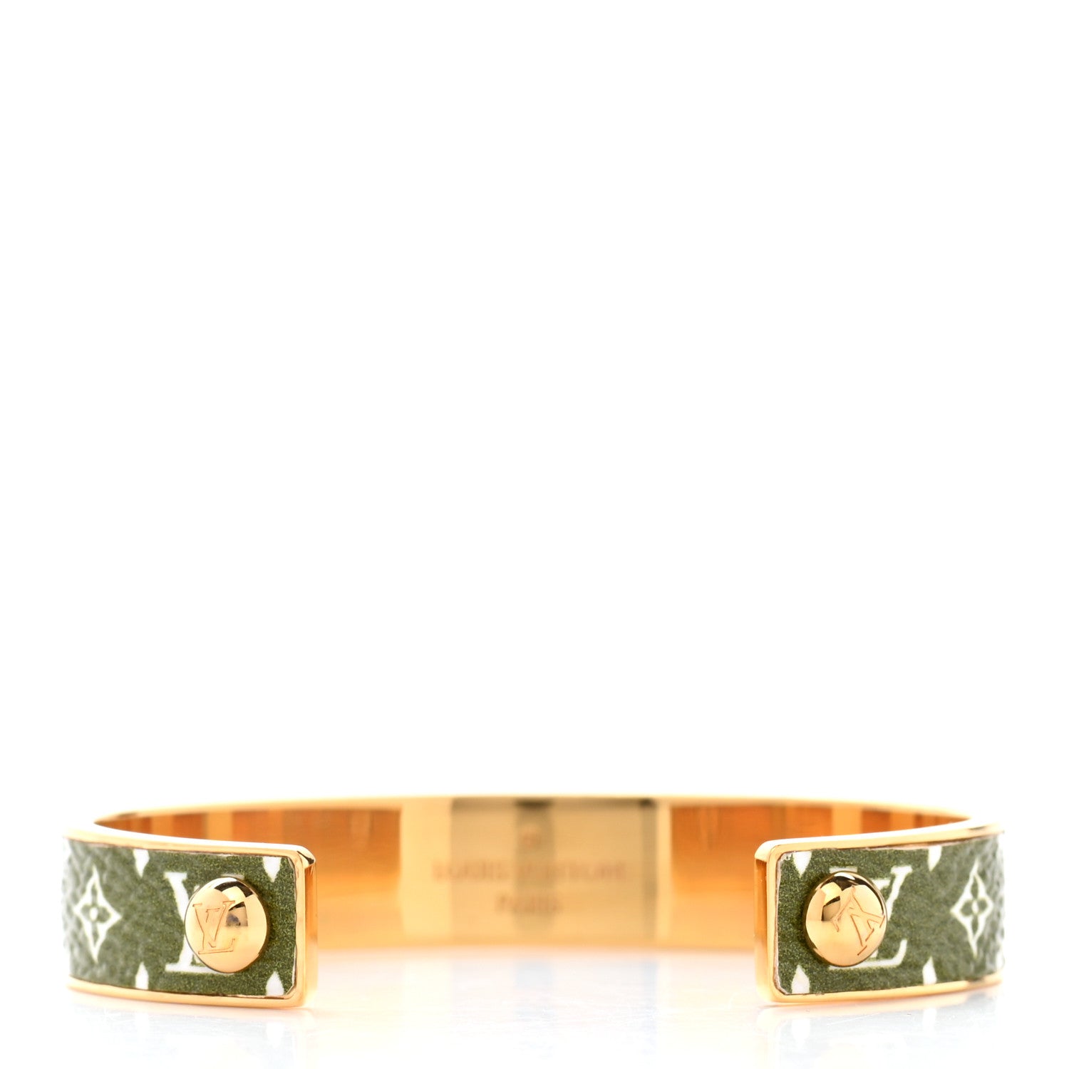 Louis Vuitton Palladium Monogram Nanogram Cuff S 3 of 6