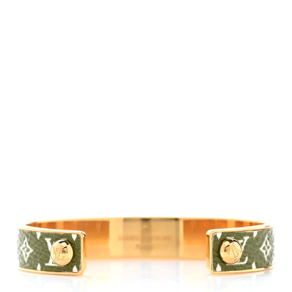Louis Vuitton Palladium Monogram Nanogram Cuff S 3 of 6