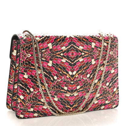 Bulgari Elaphe Serpenti Forever Crossbody Bag Black Multicolor 3 of 9