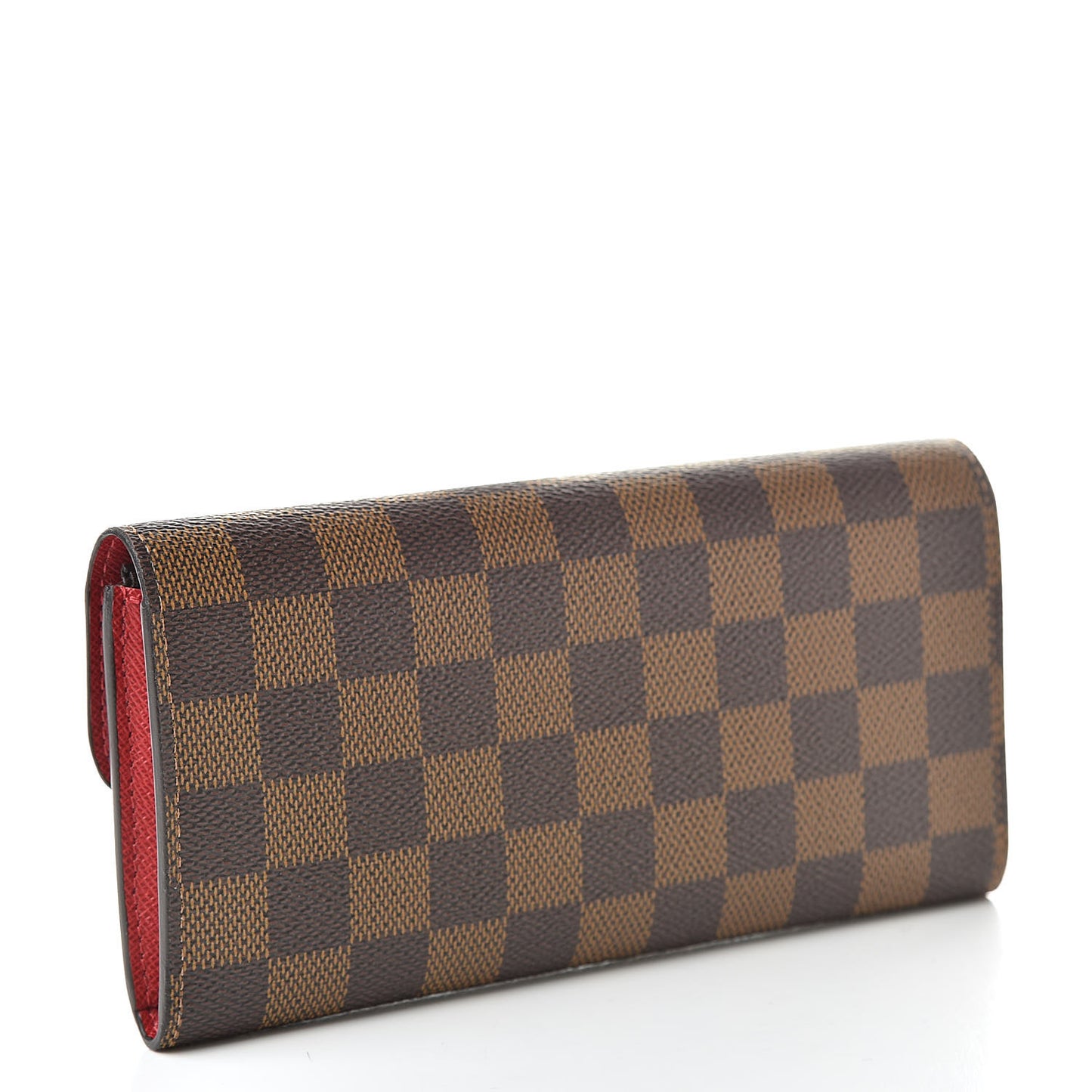 Damier Ebene Emilie Wallet Red