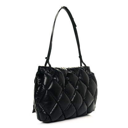 Balenciaga Nappa Calfskin Quilted Large Touch Shoulder Bag Black 4 of 18