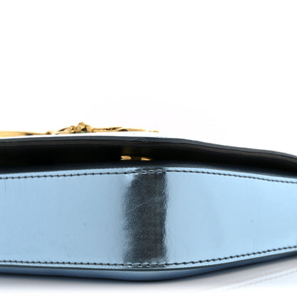 Dolce & Gabbana Metallic Nappa Mini DG Girls Shoulder Bag Blue 9 of 16