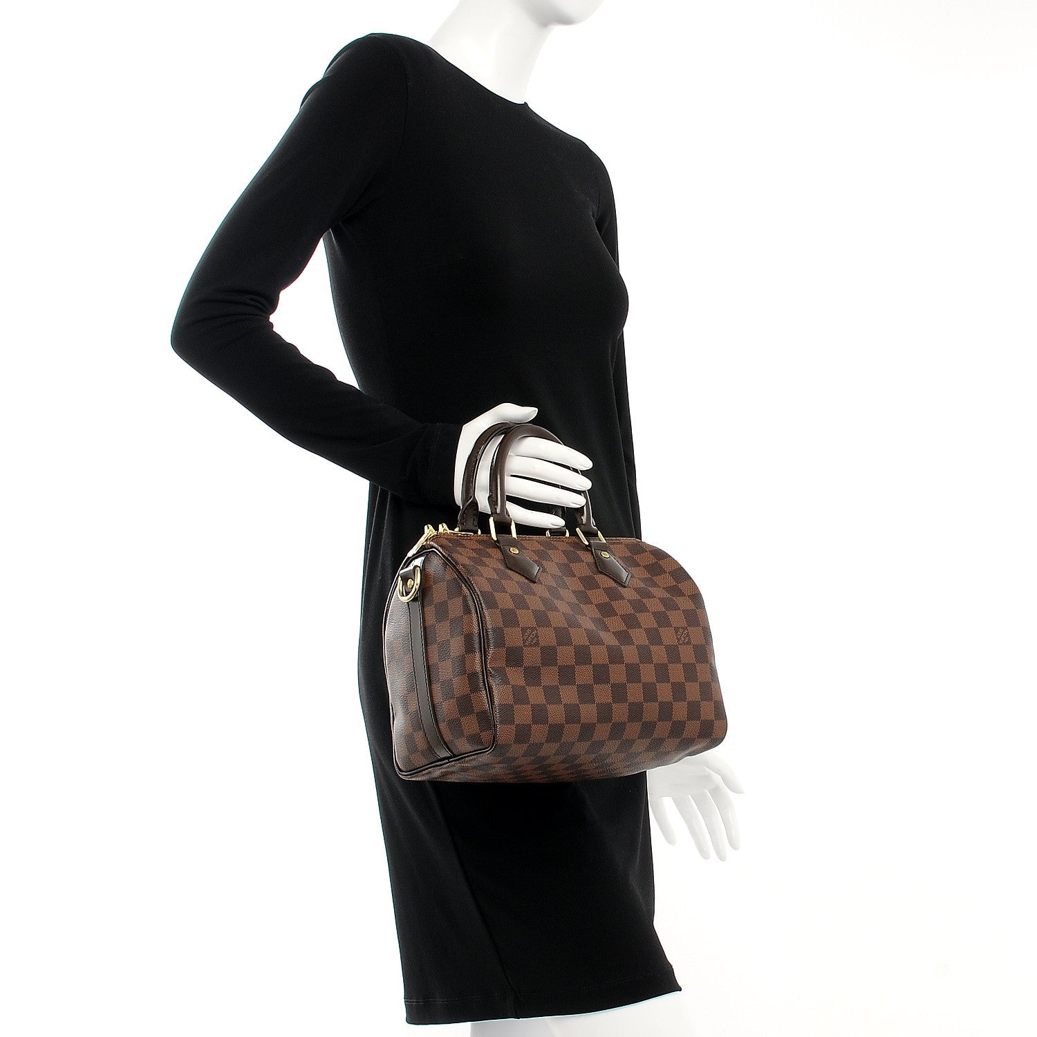 Louis Vuitton Damier Ebene Speedy Bandouliere 25 3 of 9