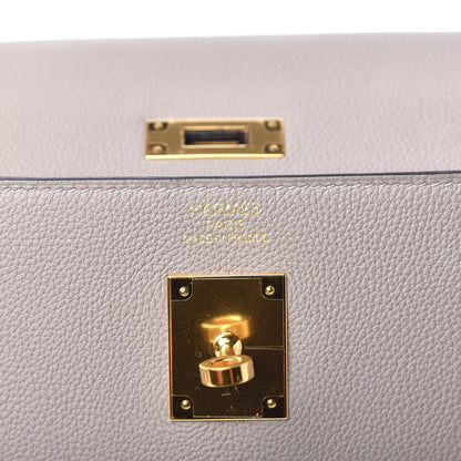 Hermes Togo Kelly Retourne 35 Gris Asphalte 6 of 13