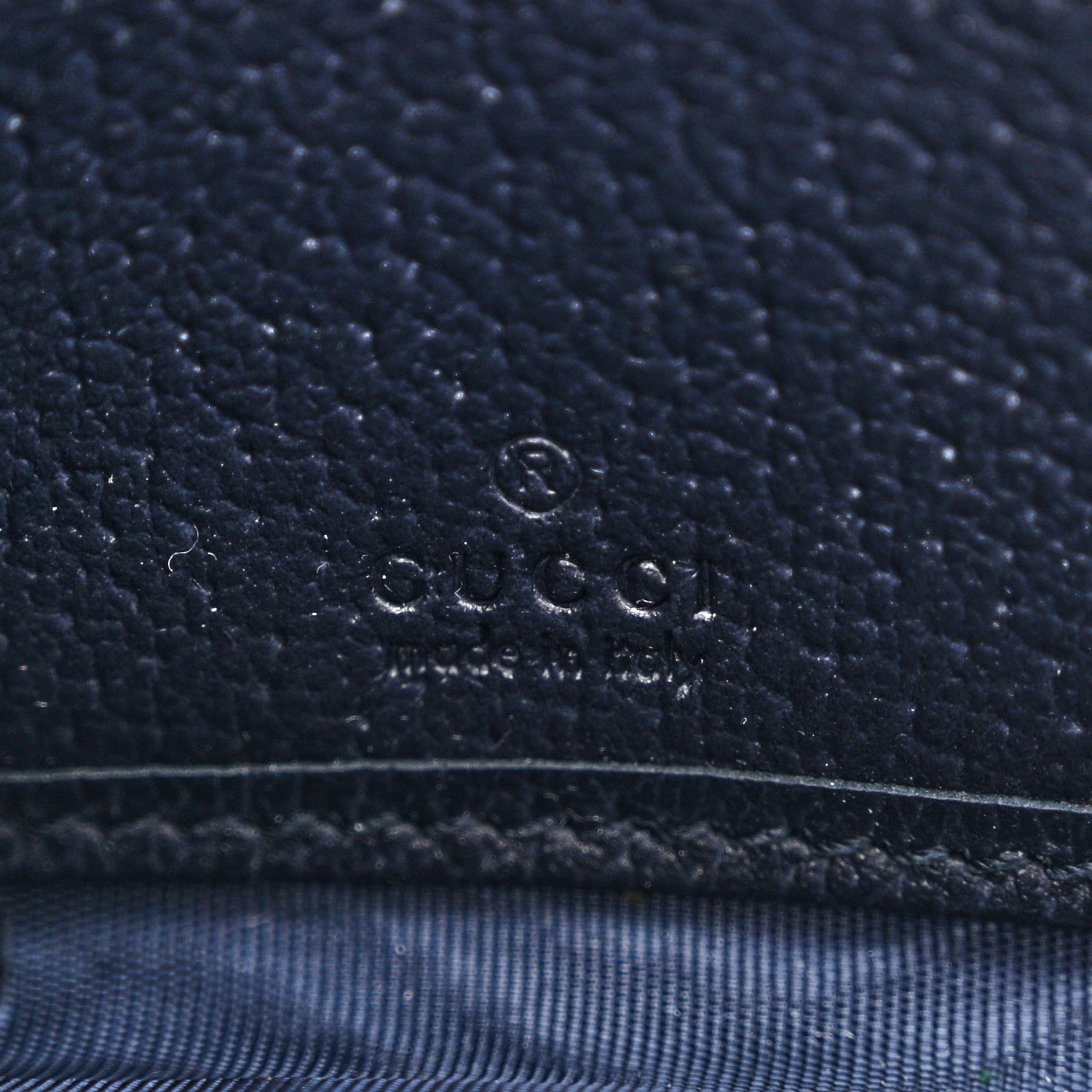 Gucci GG Supreme Monogram Textured Dollar Calfskin Web Ophidia Zip Around Wallet Beige Blue 6 of 10