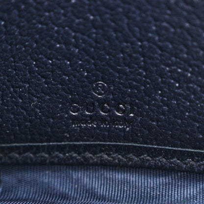 Gucci GG Supreme Monogram Textured Dollar Calfskin Web Ophidia Zip Around Wallet Beige Blue 6 of 10