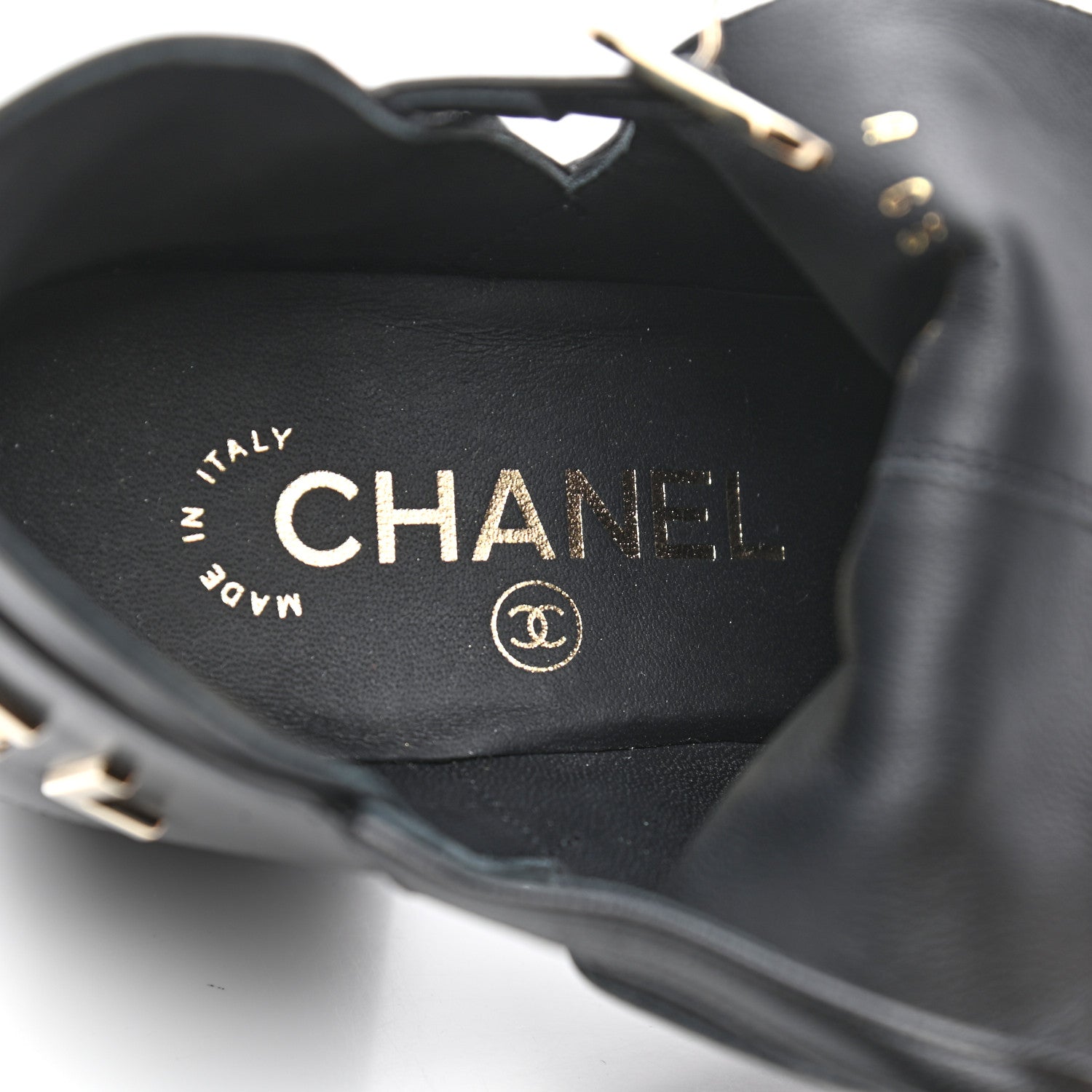 Chanel Lambskin Velvet Cap Toe Short Ankle Boots 35 Black 8 of 9