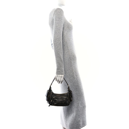 Miu Miu Distressed Nappa Pocket Bag  Sand Coffee 2 of 9