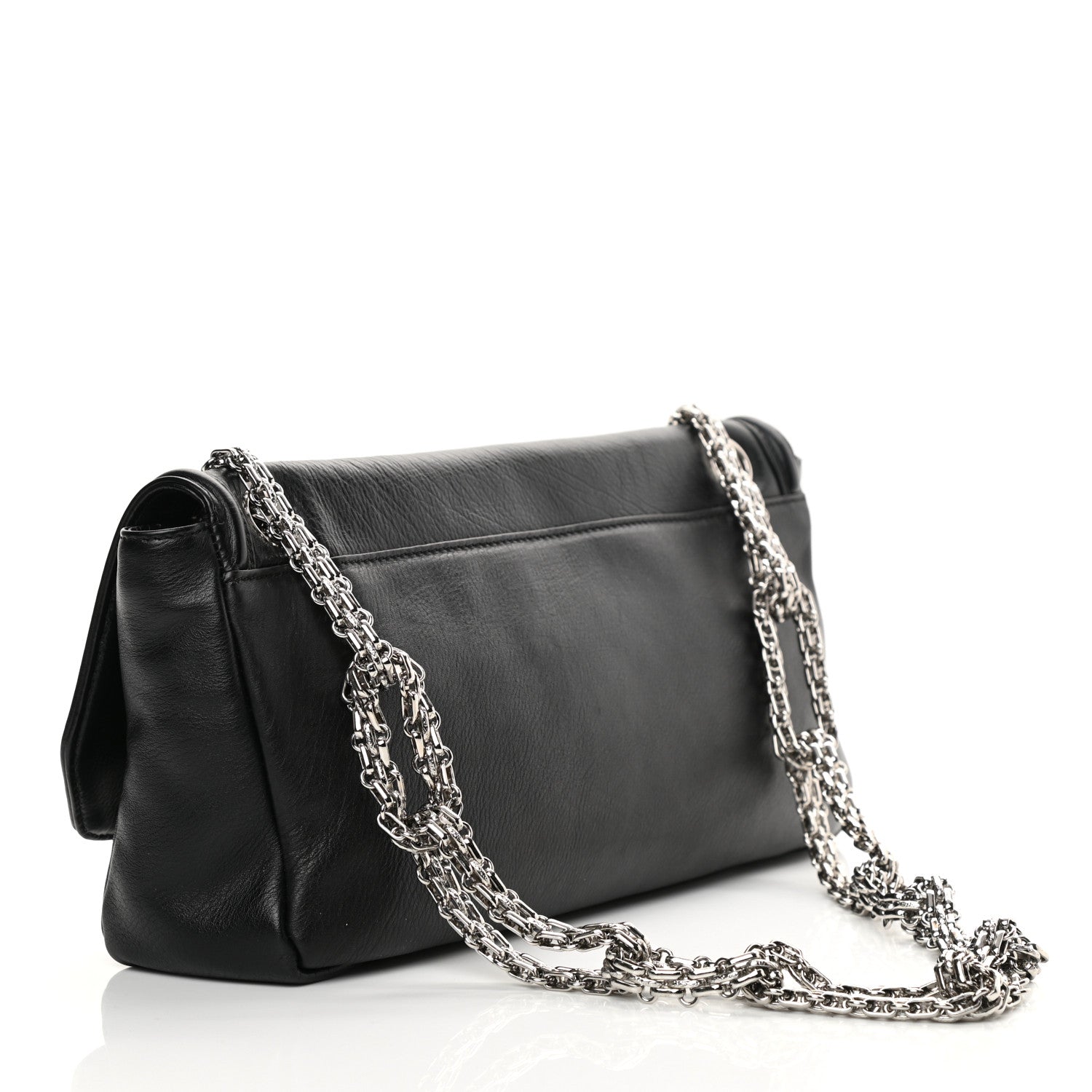 Chanel Grained Calfskin Mademoiselle Lock Bijoux Chain Flap Black 3 of 13