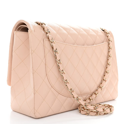 Chanel Caviar Quilted Maxi Double Flap Light Beige 3 of 11
