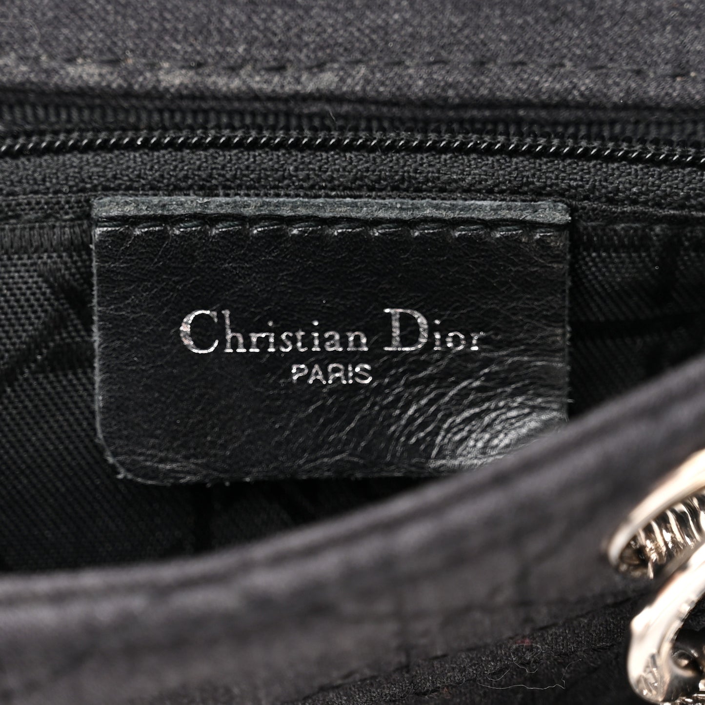 Canvas Cannage Mini Lady Dior Black