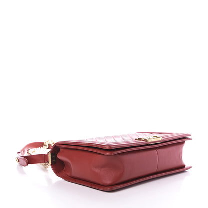 Chanel Lambskin Quilted New Medium Boy Flap Red 4 of 10