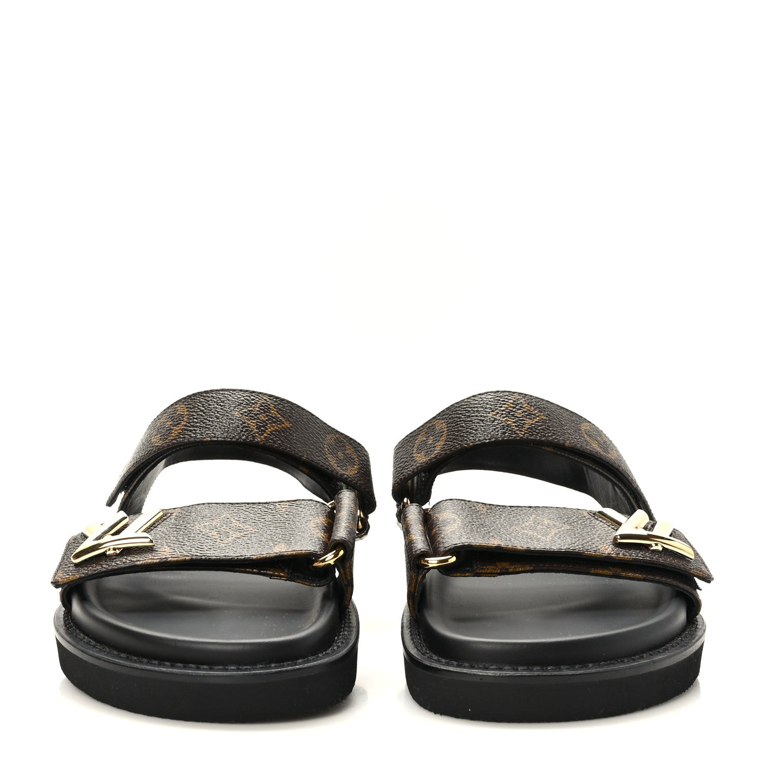 Louis Vuitton Monogram LV Sunset Comfort Flat Sandals 39 Cacao Brown 2 of 9
