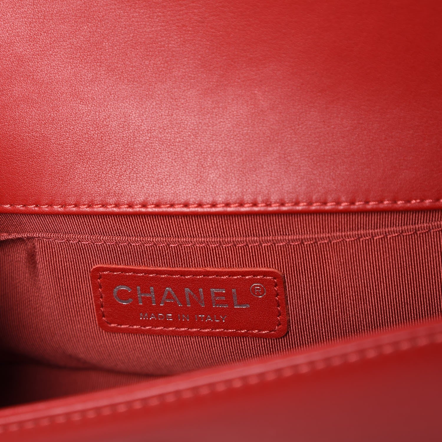Chanel Calfskin Quilted Small Boy Flap Red 6 of 8