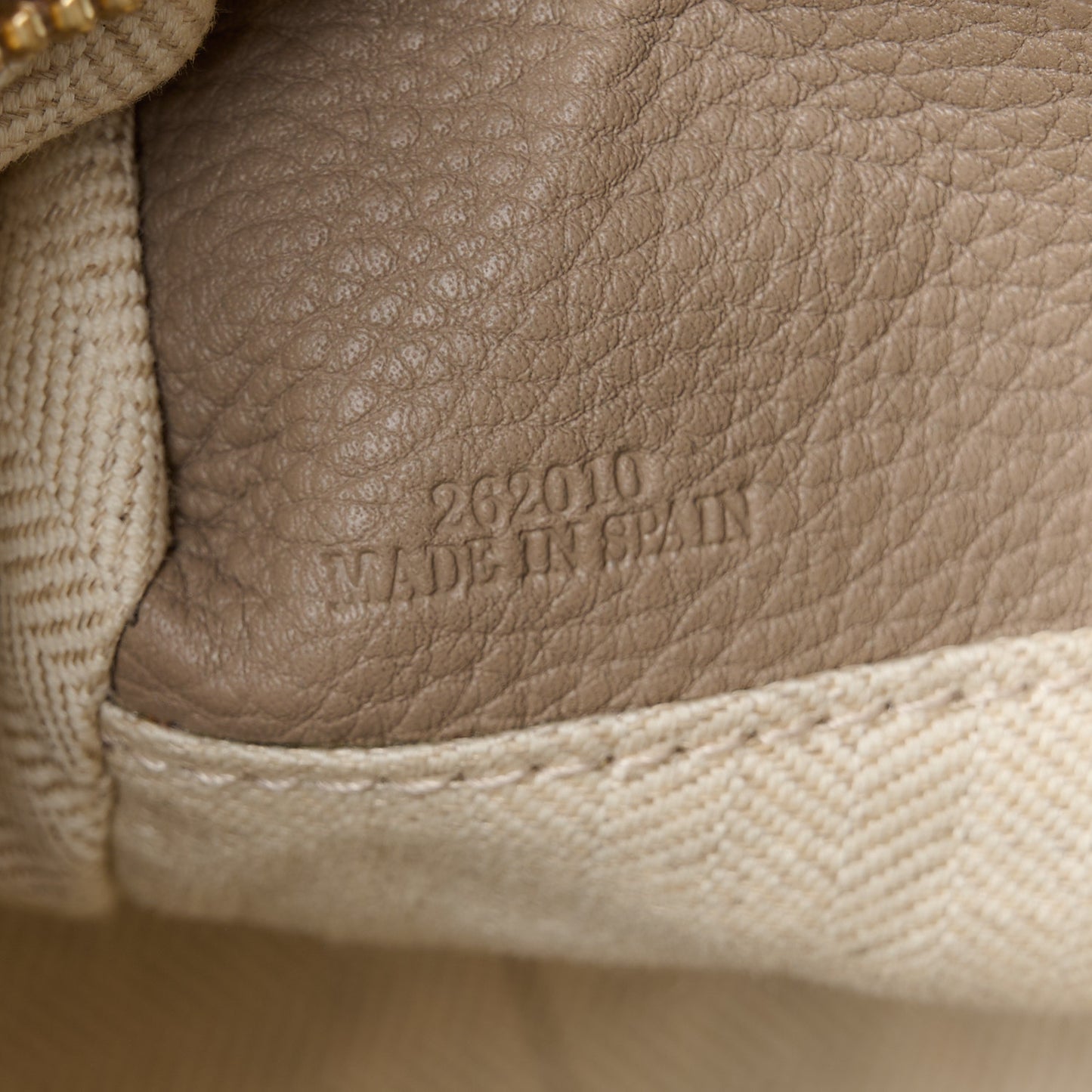 Grained Calfskin Small Puzzle Bag Sand Mink