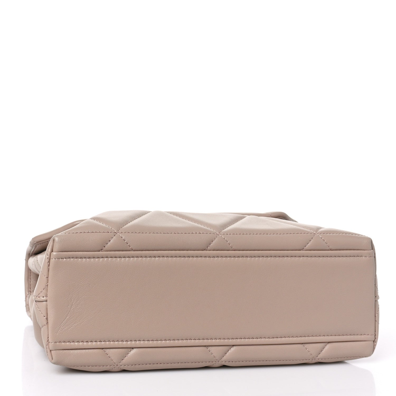 Prada Nappa Triangle Stitched Large Spectrum Bag Cipria 4 of 8