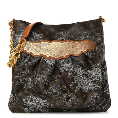 Louis Vuitton Monogram Dentelle Fersen Silver 1 of 12
