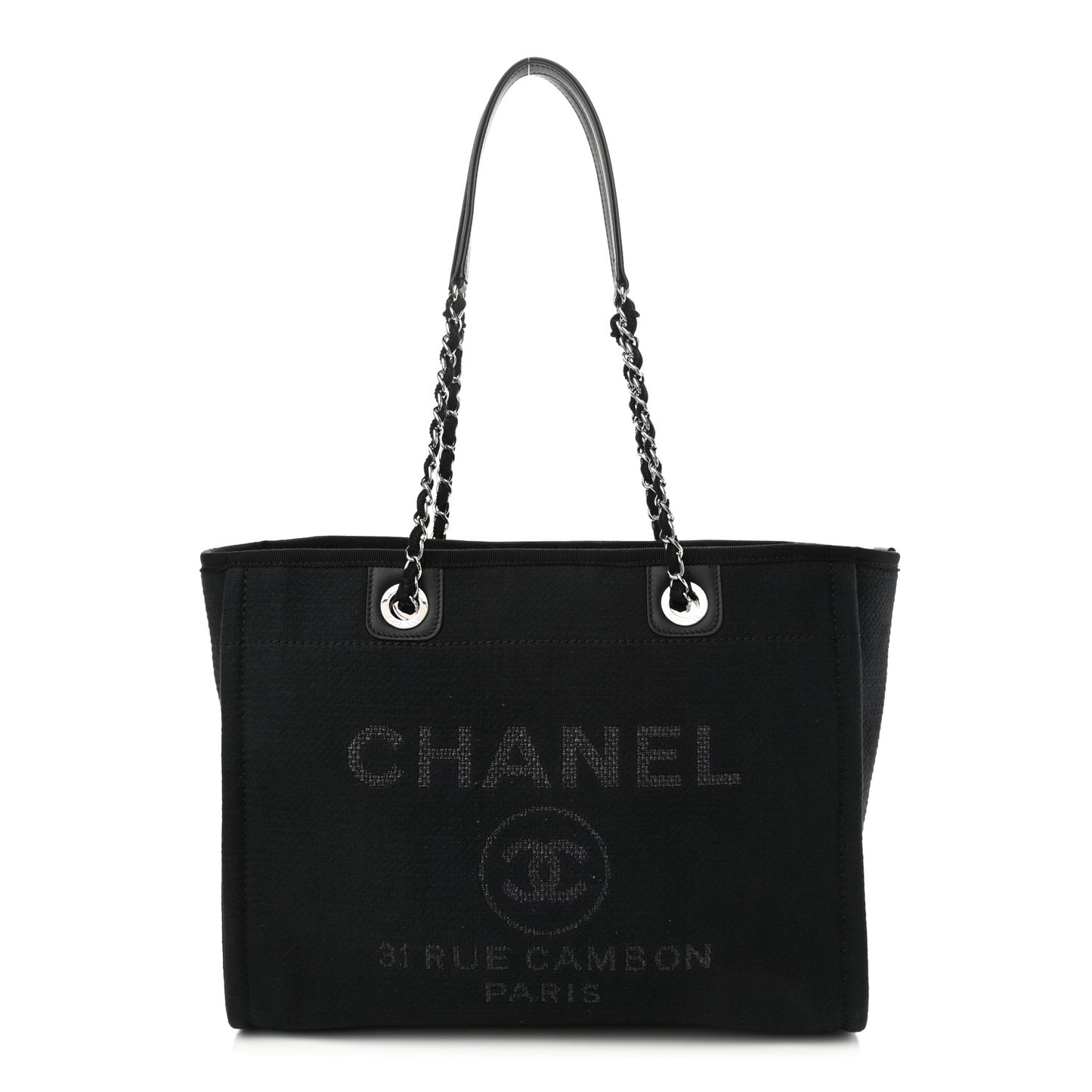 Mixed Fibers Small Deauville Tote Black