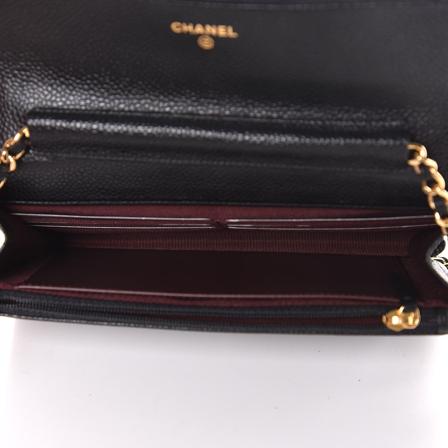 Chanel Caviar Quilted Wallet On Chain WOC Black 5 of 9