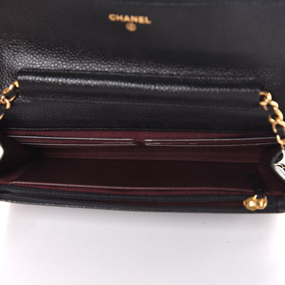 Chanel Caviar Quilted Wallet On Chain WOC Black 5 of 9