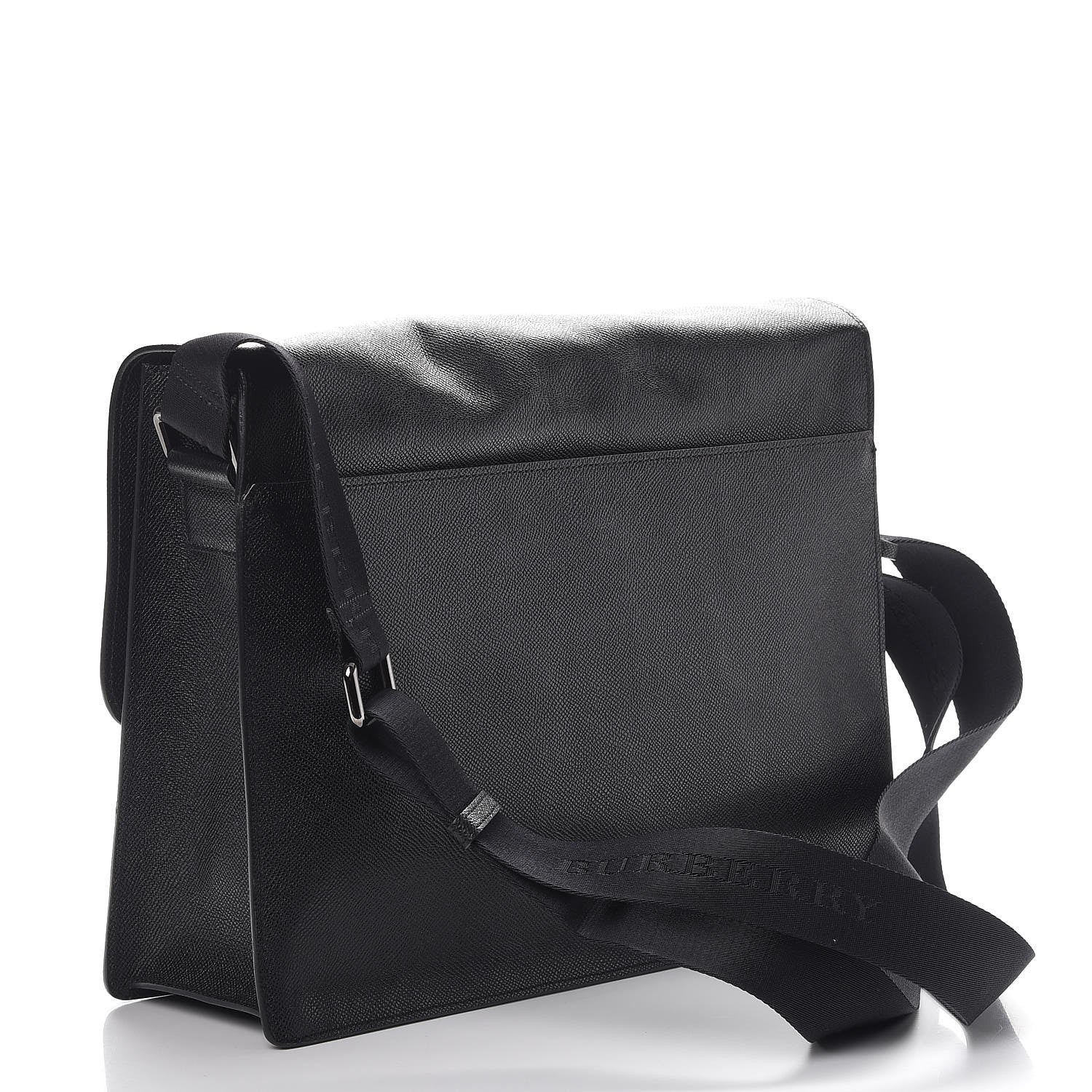 Burberry London Grainy Calfskin Rivendale Messenger Bag Black 3 of 17