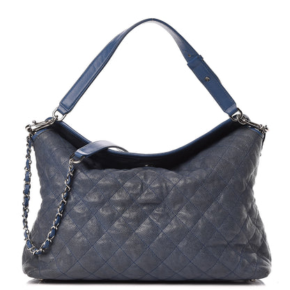 Chanel Caviar Quilted French Riviera Hobo Blue 1 of 17