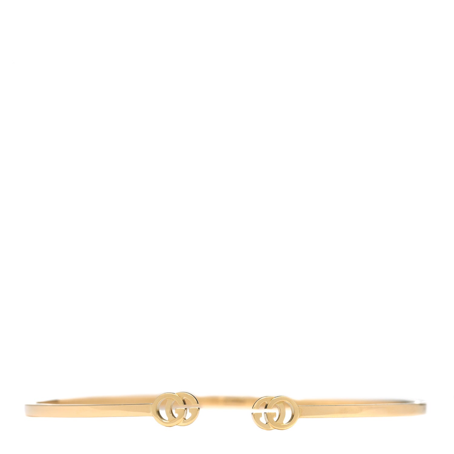 Gucci 18K Yellow Gold GG Running Cuff Bracelet 1 of 4