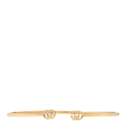 Gucci 18K Yellow Gold GG Running Cuff Bracelet 1 of 4