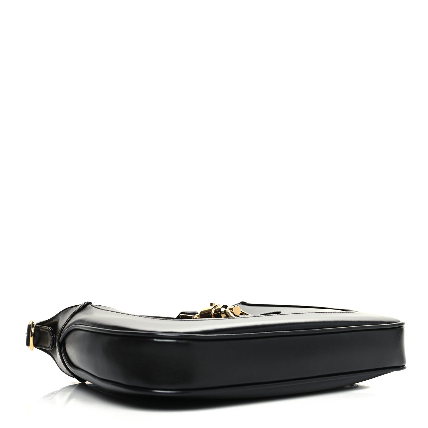 Boarded Dyana Lux Calfskin Small Jackie 1961 Hobo Black