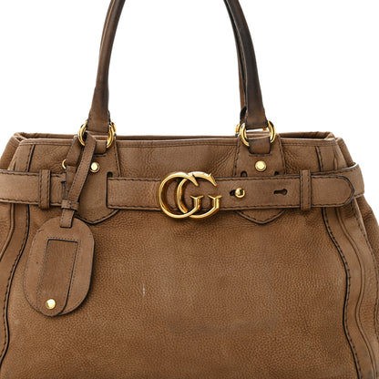 Gucci Suede Medium GG Running Tote Brown 8 of 14