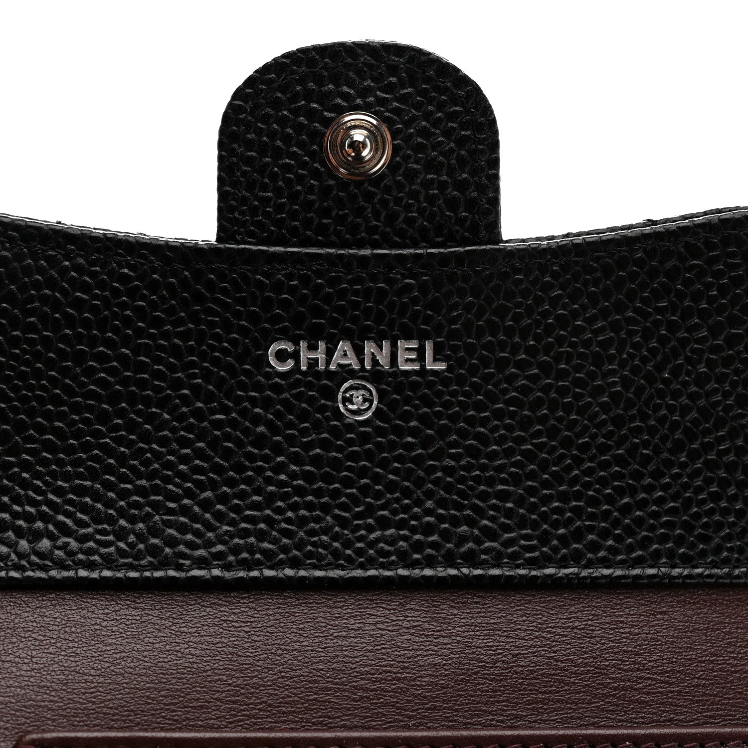 Chanel Caviar Quilted Compact Flap Wallet Black 6 of 9