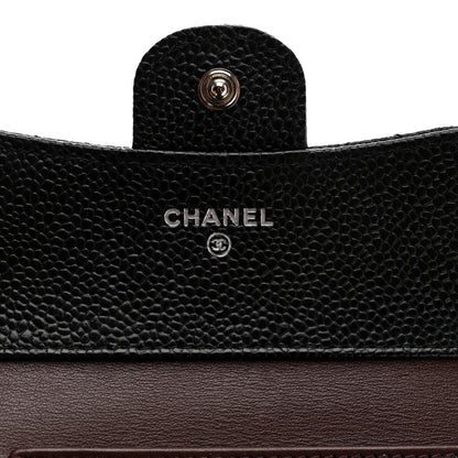 Chanel Caviar Quilted Compact Flap Wallet Black 6 of 9