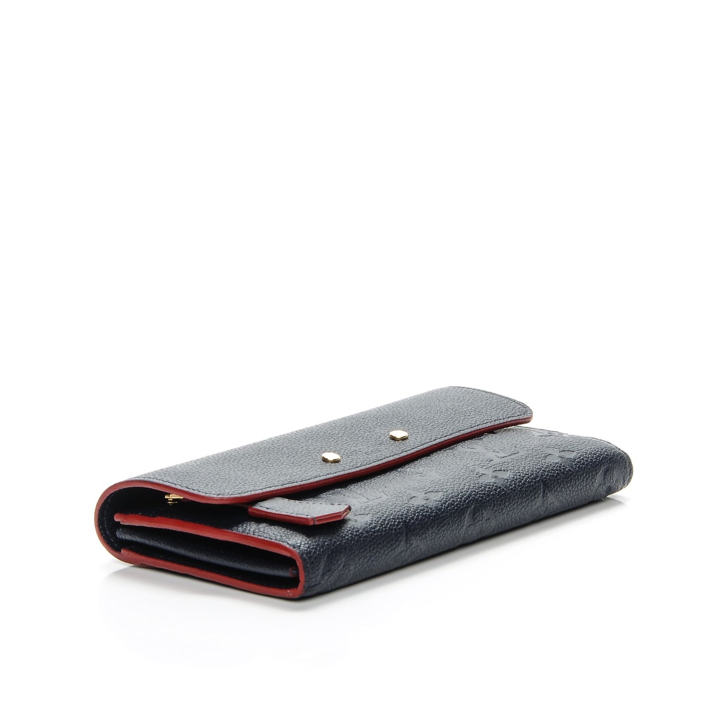 Empreinte Pont-Neuf Wallet Marine Rouge
