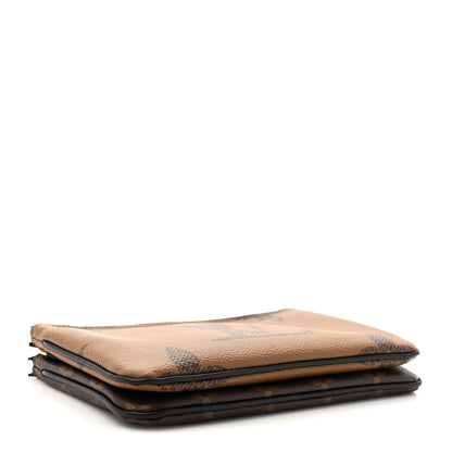 Louis Vuitton Reverse Monogram Giant Double Zip Pochette 4 of 11