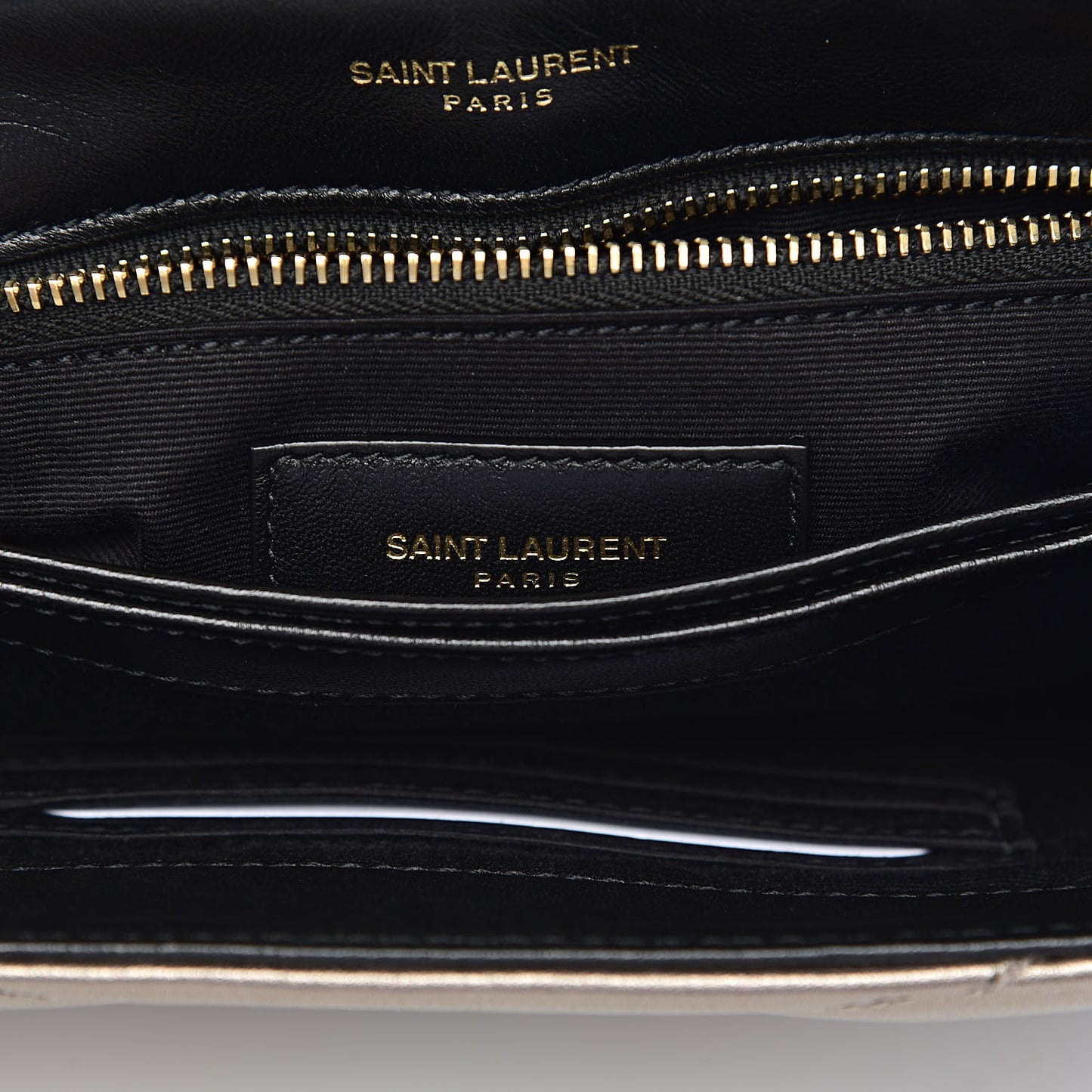 Metallic Calfskin Y Quilted Monogram Toy Loulou Crossbody Bag Piombo