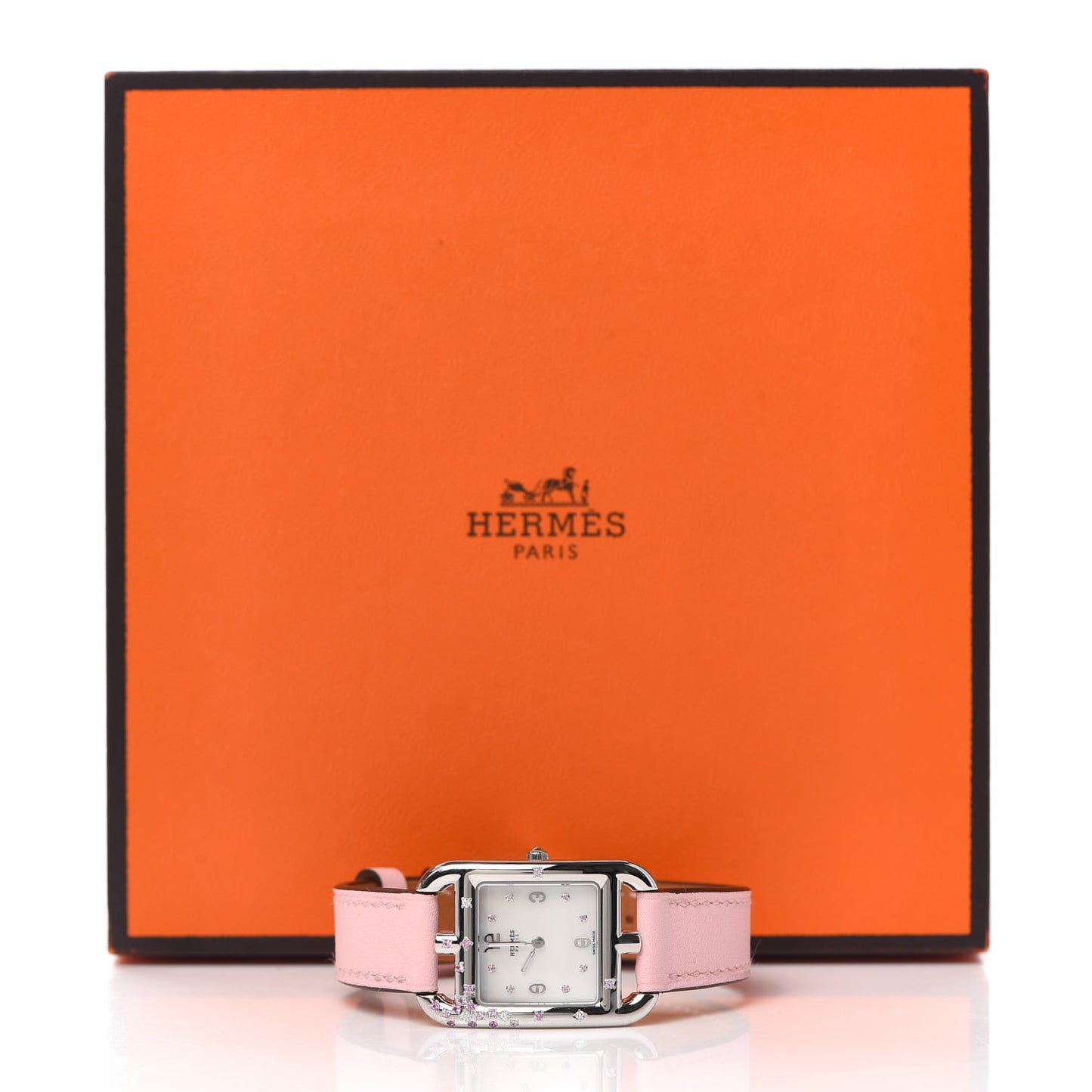 Stainless Steel Swift Diamond Pink Sapphire Mother of Pearl 23mm Cape Cod Quartz Watch Rose Sakura