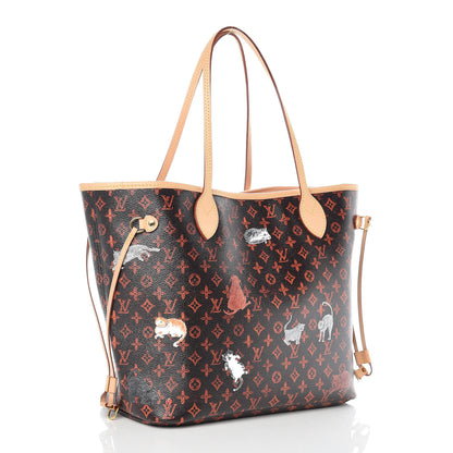 Louis Vuitton Catogram Neverfull MM Marron 4 of 10
