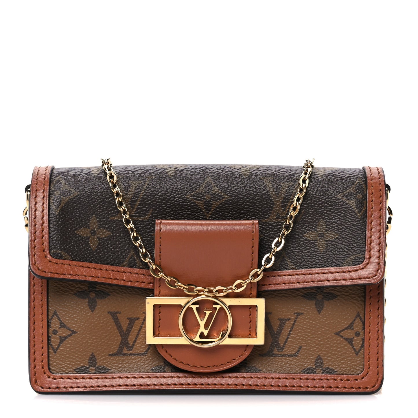 Reverse Monogram Dauphine Chain Wallet