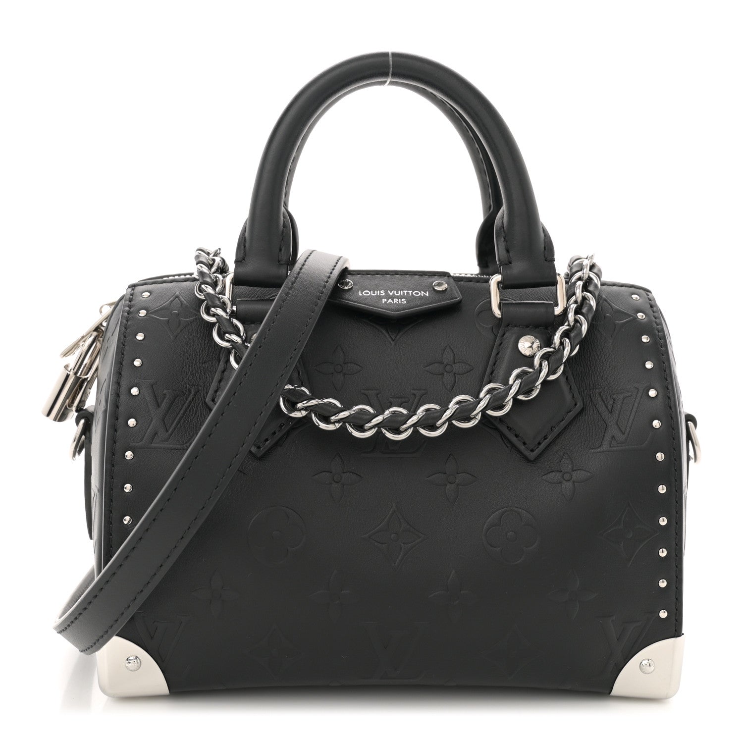 Louis Vuitton Calfskin Monogram Bold Speedy Trunk 20 1 of 10
