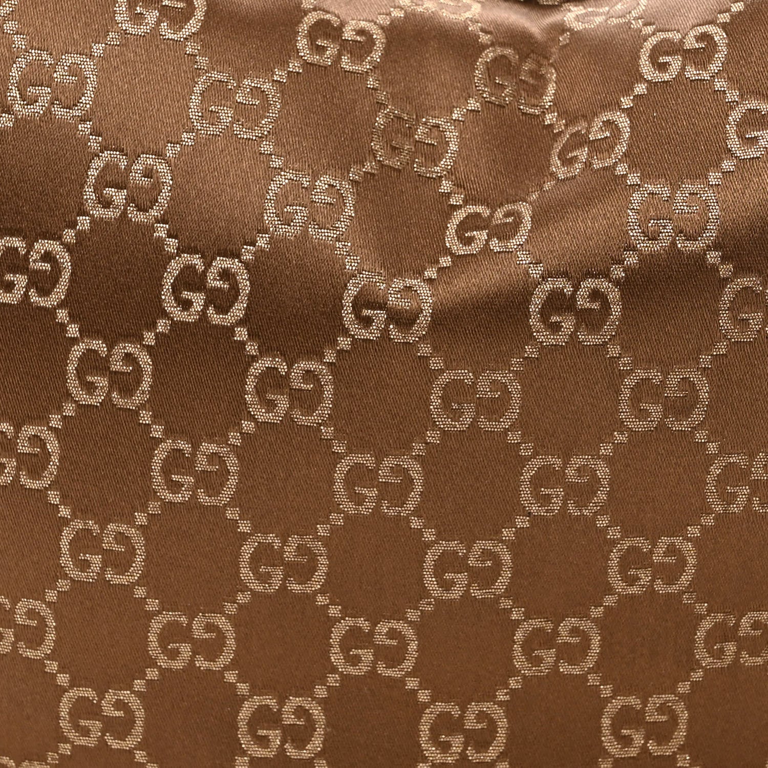 Gucci Satin Monogram Half Moon Hobo Bronze 8 of 10