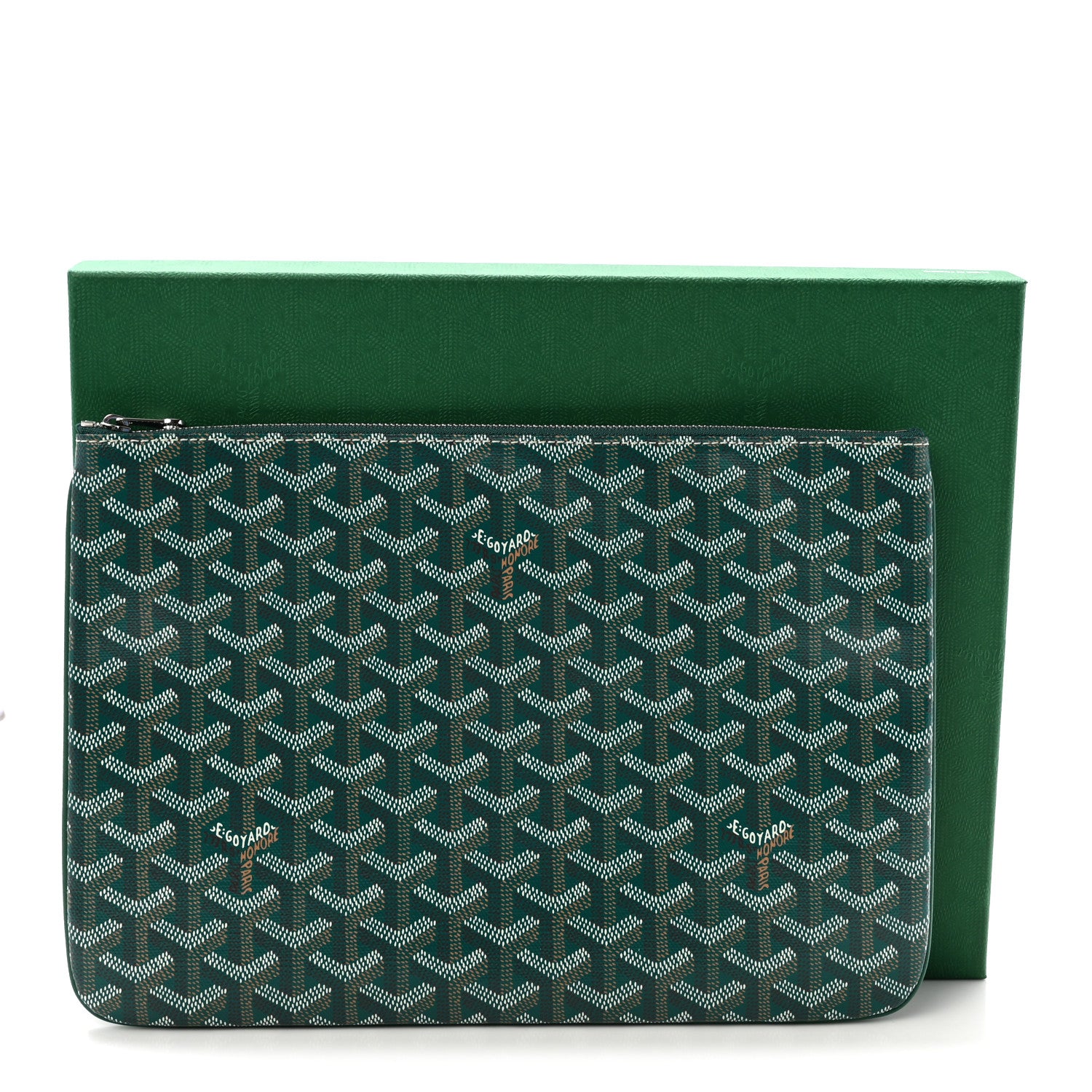 Goyard Goyardine Senat Pochette MM Green 7 of 7