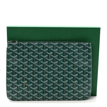 Goyard Goyardine Senat Pochette MM Green 7 of 7